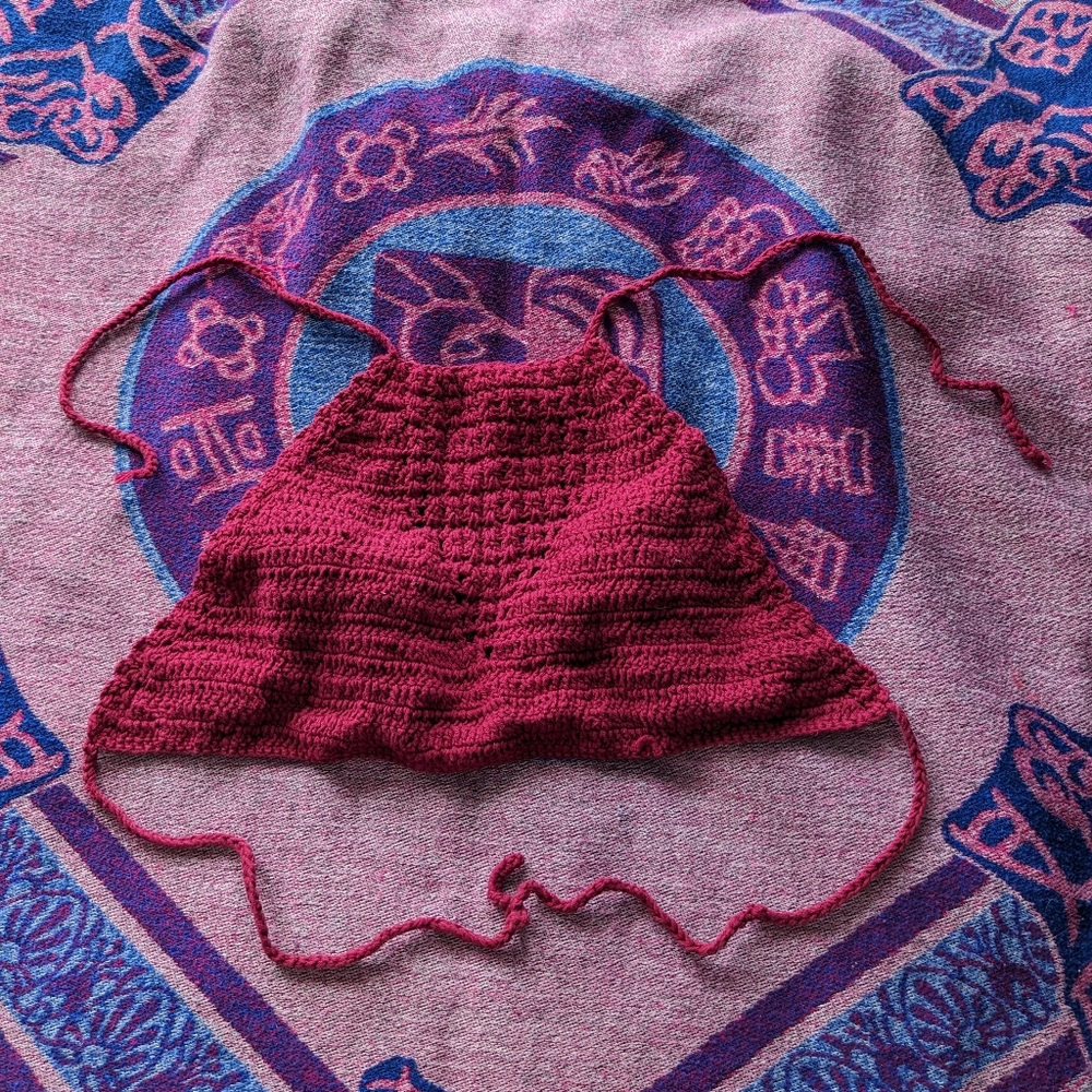 Ruby Magenta Fusion Crochet Top